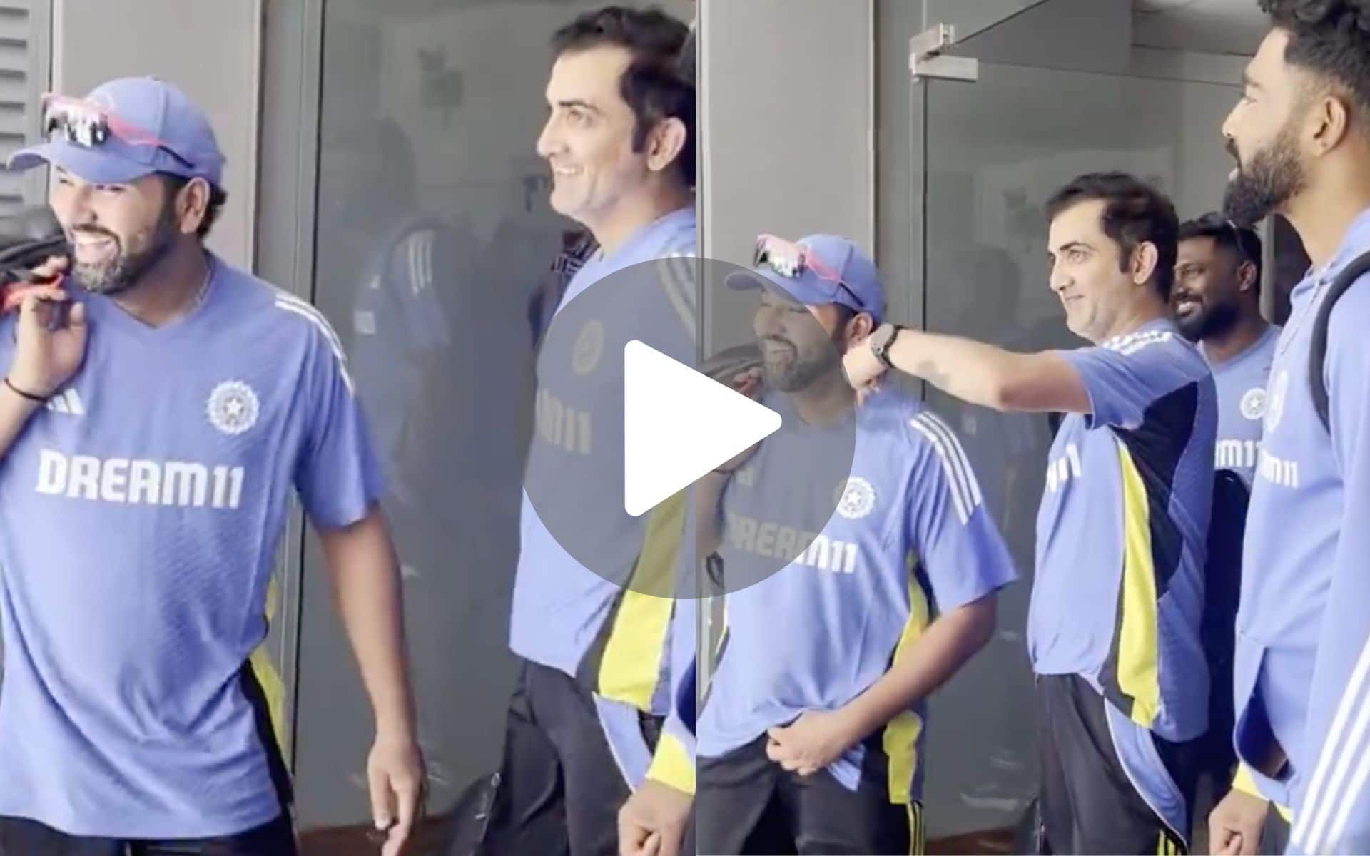 [Watch] Rohit Sharma And Gautam Gambhir's Adorable Moment Ahead Of IND-SL 1st ODI